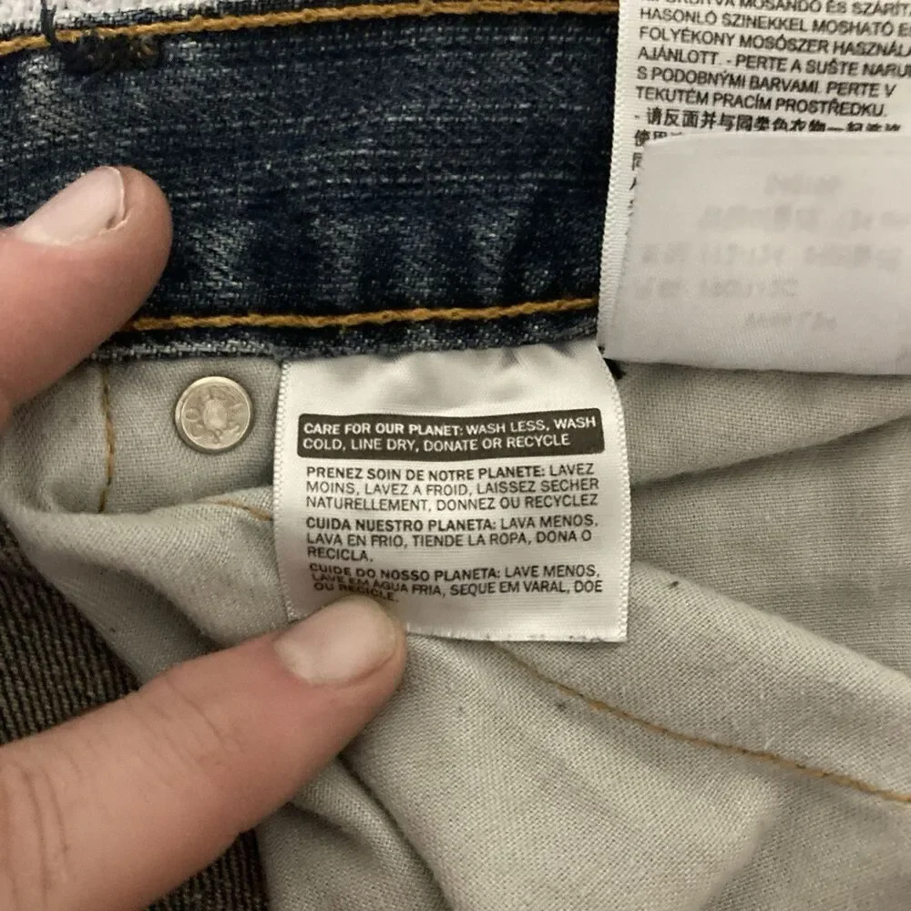Levi 550 Relaxed Fit 5 Pocket Men’s Jeans 44x34 Light Wash Big & Tall